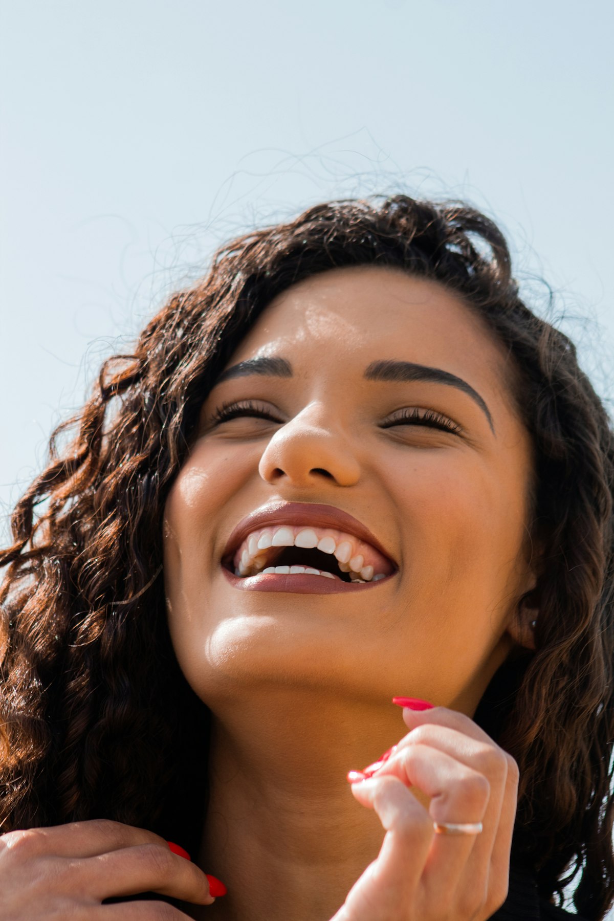 Healthy natural smile